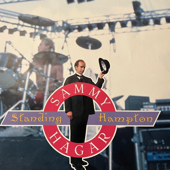 Sammy Hagar Promo Poster Standing Hampton Geffen Records Store 35"x23" Vintage - Picture 2 of 12